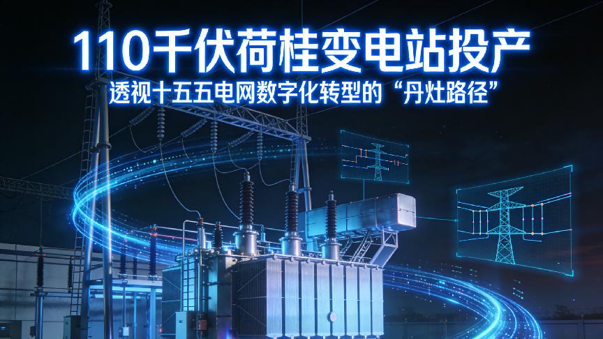 110千伏荷桂变电站投产，透视十五五电网数字化转型的丹灶路径