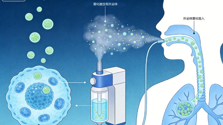 外泌体科普|细胞间的“智能包裹”：外泌体雾化吸入干预肺纤维化