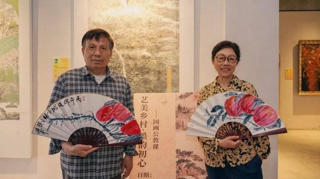 “艺美乡村·墨韵初心”｜省现代美术馆光明村分馆国画公教课，让村民在家门口变身文化参与者！