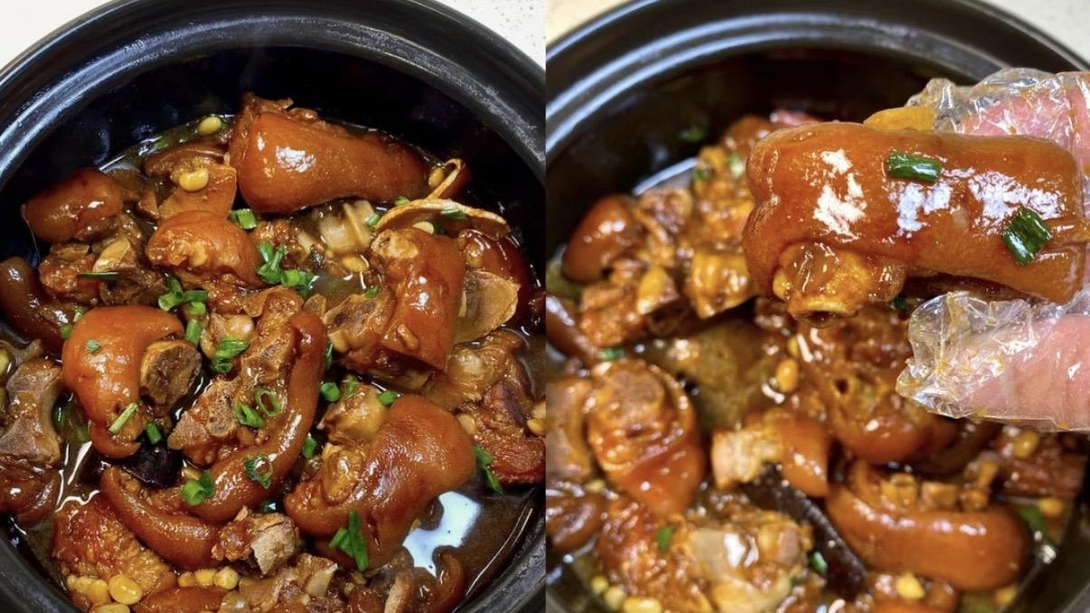 黄豆猪蹄煲软糯Q弹香