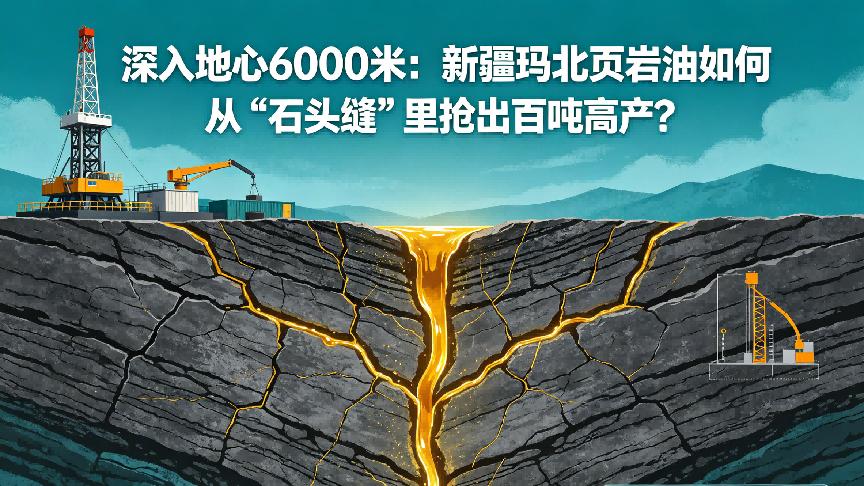 深入地心6000米：新疆玛北页岩油如何从“石头缝”里抢出百吨高产
