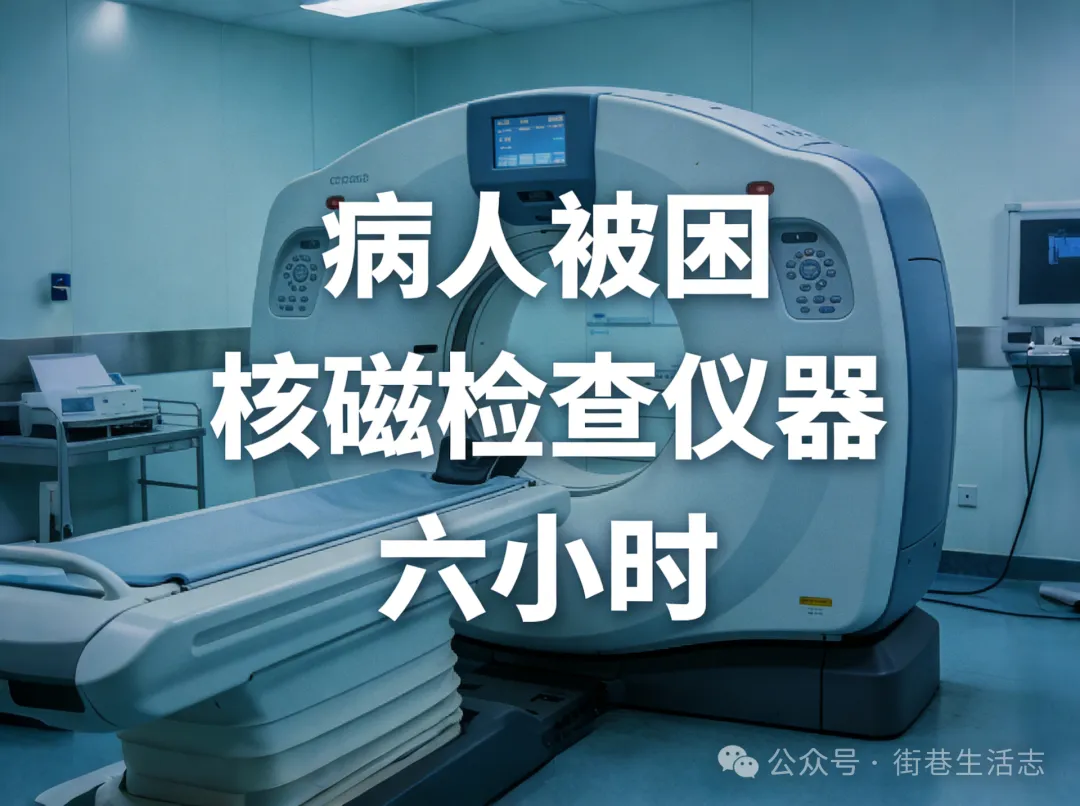 荒诞至极，病人竟被困核磁检查仪器六小时，直至清晨被保洁解救