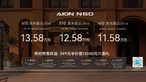 重新定义年轻人的第一台车，埃安N60全系满配启动预售