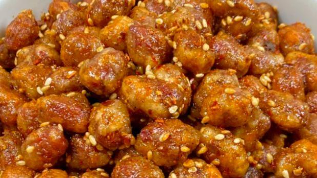 裹满芝麻的湖南多味花生，咸甜辣一口封神