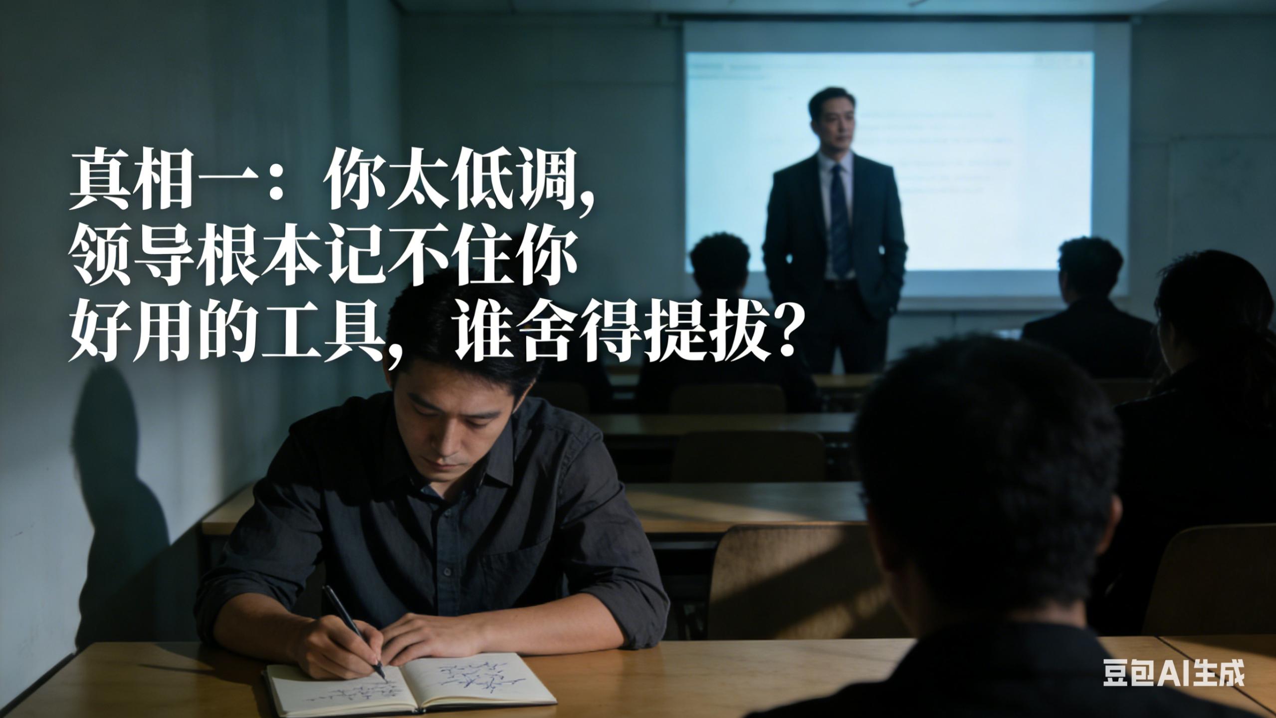 老登实话：领导看不见你，是因为你太低调