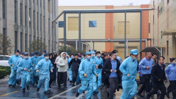 荆门市掇刀区消防助力亿纬动力实战演练