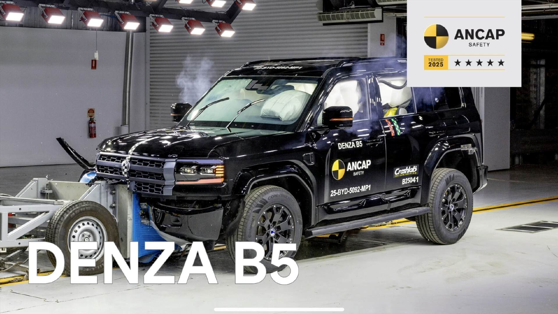 豹5练铁头功？撞飞测试车拿下五星安全