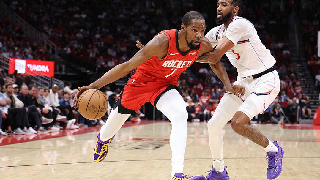 火箭力克快船！杜兰特26+6，生涯第1000场20+，伦纳德连续32场20+