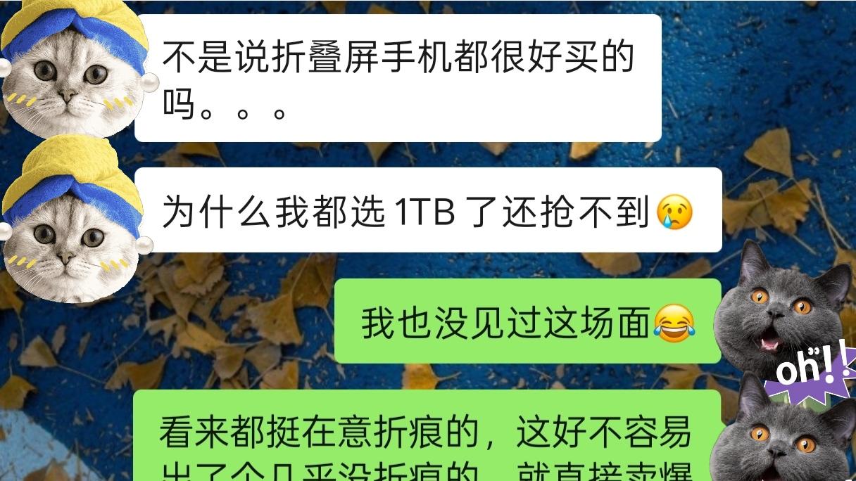 谁曾想折叠屏手机也能这么抢手