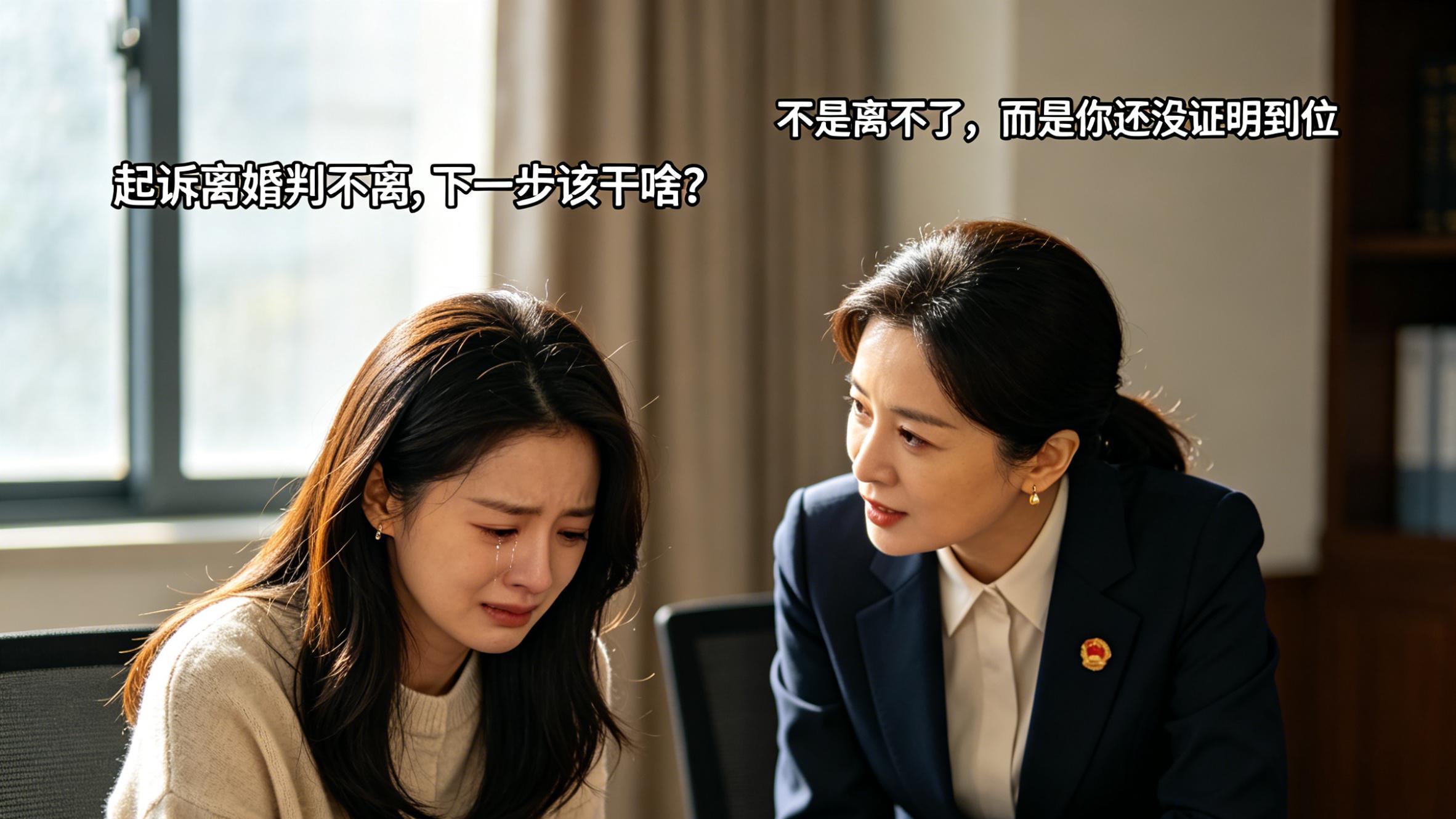 起诉离婚判不离, 下一步该干啥？