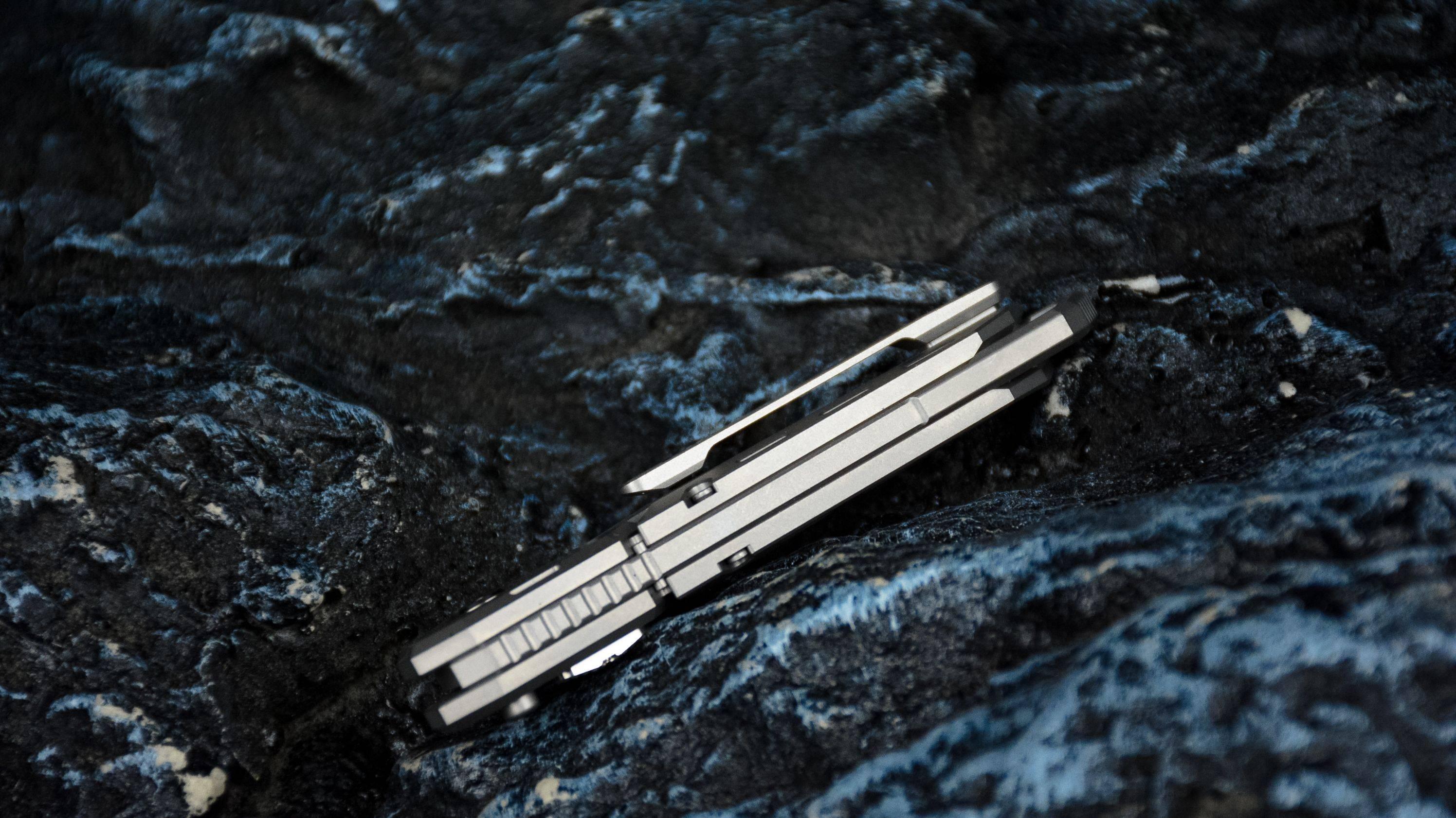 这才是EDC天花板！机甲风+钛合金+双锁折叠：北斗作折叠美工刀