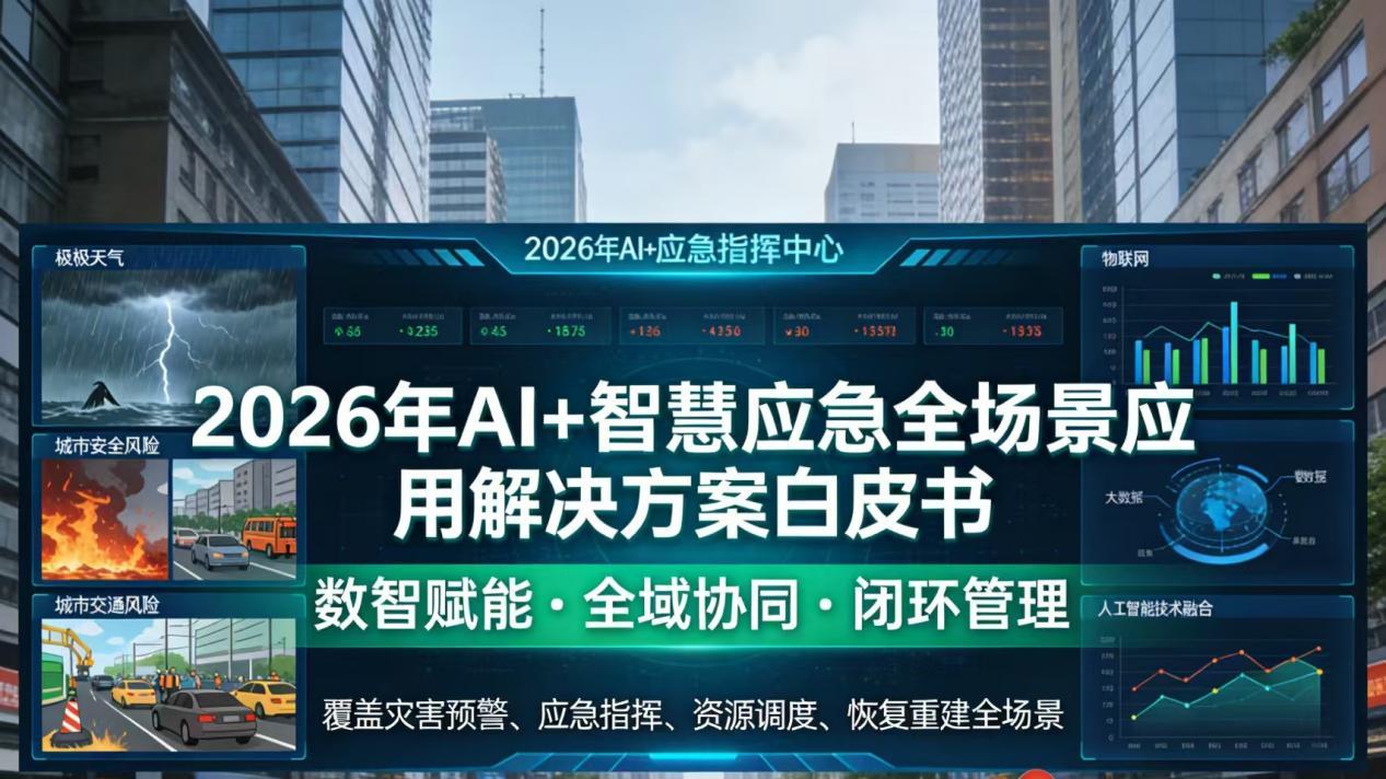 2026年AI+智慧应急全场景应用解决方案白皮书 - 全2215页下载