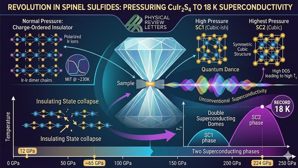 PRL重磅：18K！硫尖晶石超导转变温度刷新历史纪录