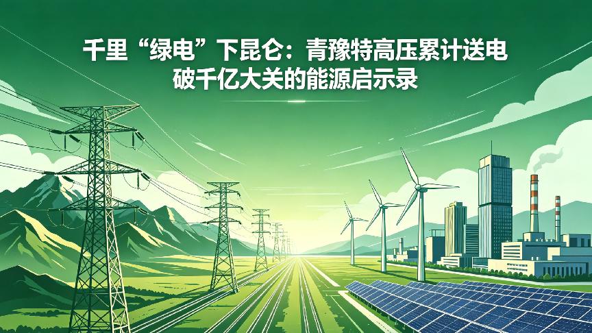 千里“绿电”下昆仑：青豫特高压累计送电破千亿大关的能源启示录