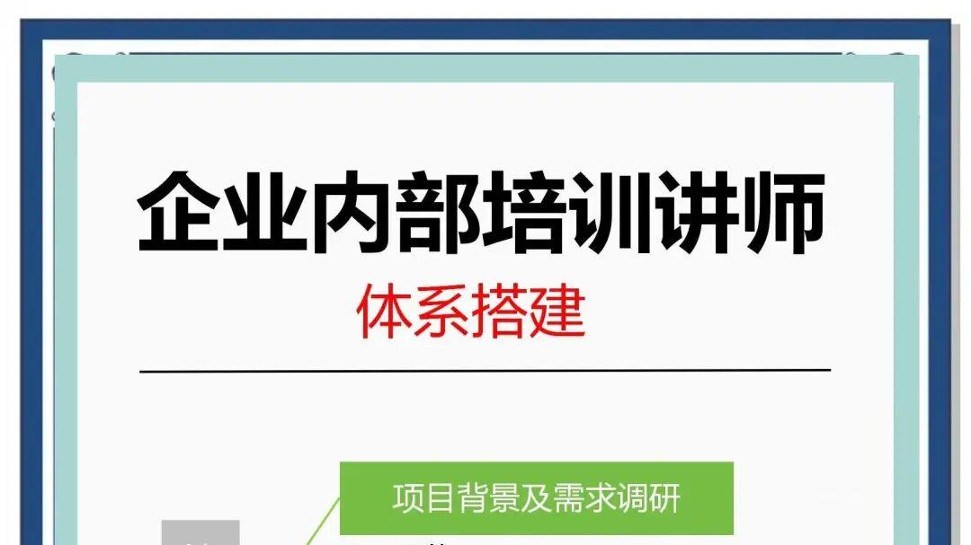 【企业必备课程】-企业内训师培养工作坊-课程设计、案例萃取、课堂呈现等（附：培训师及培训方案）