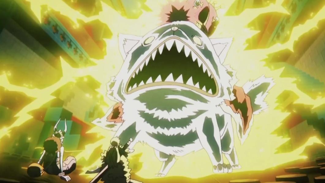 海贼王动画1157话，性感娜美被怪物追杀，索隆路飞山治英雄救美