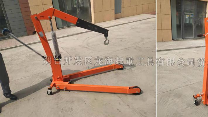 折叠式液压小吊车实用在哪？省空间、操作稳！