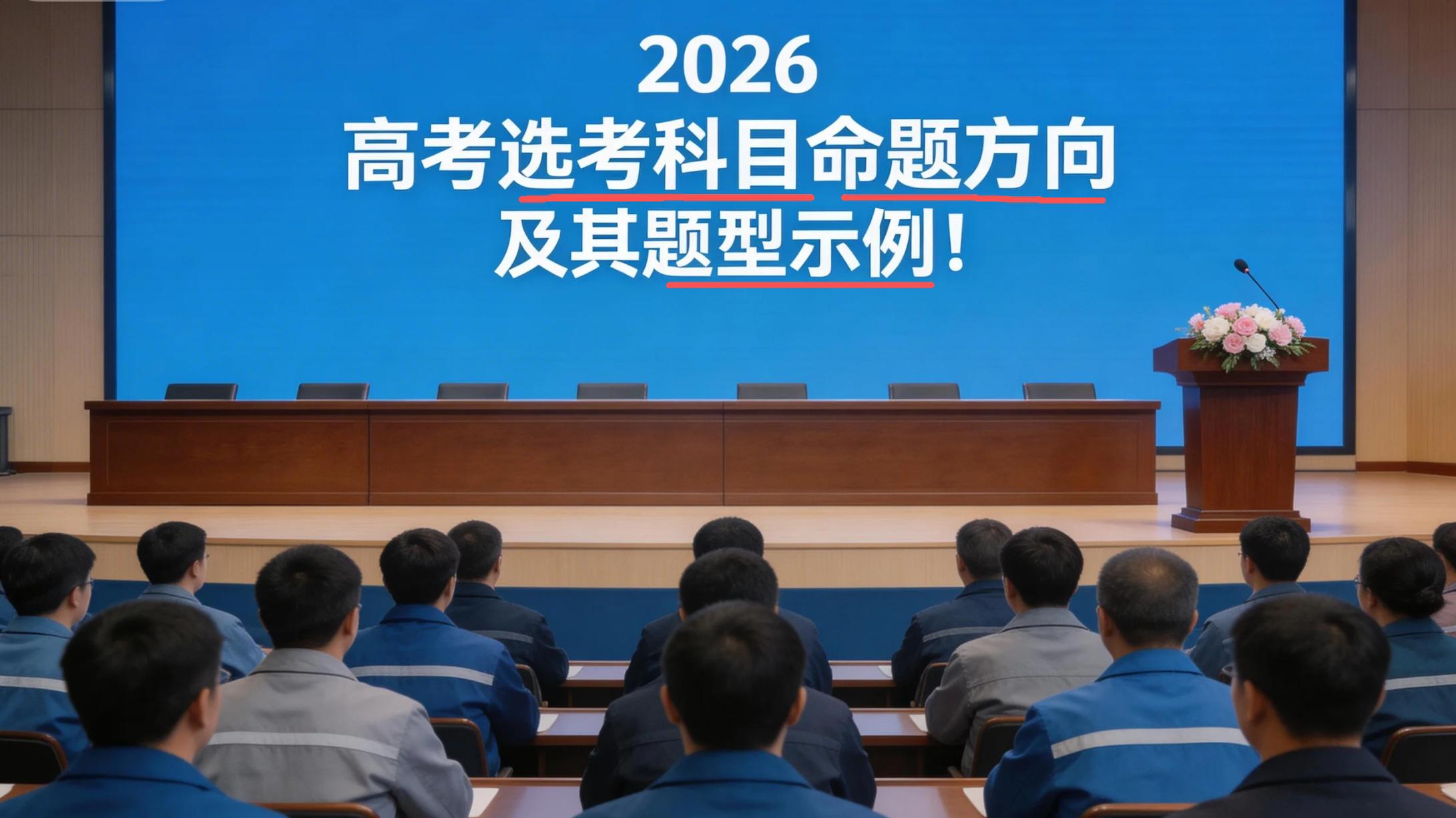 2026 高考选考科目命题方向与题型示例！速看！