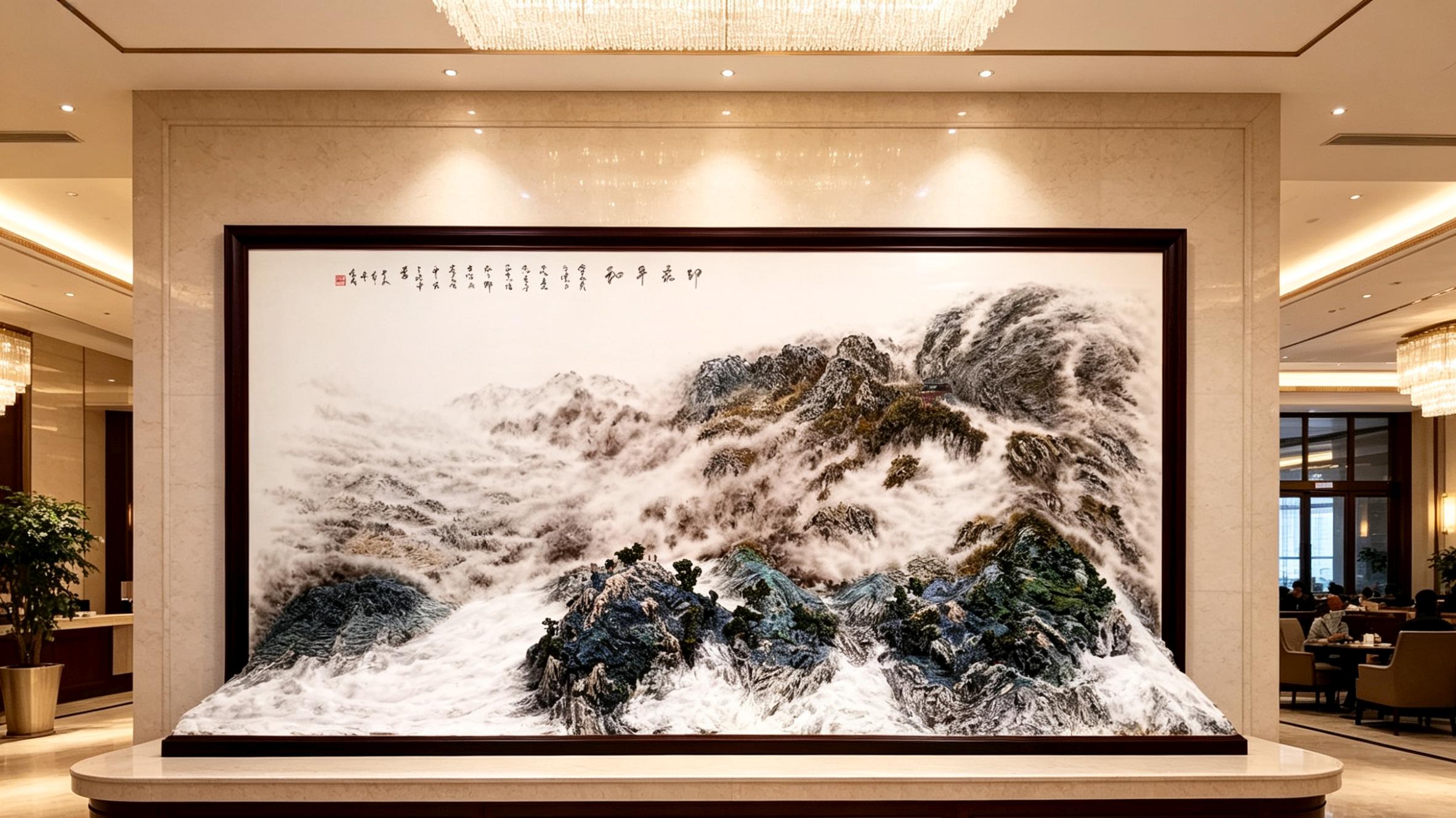 蔡俊民：倾注心血画画  立体山水出圈