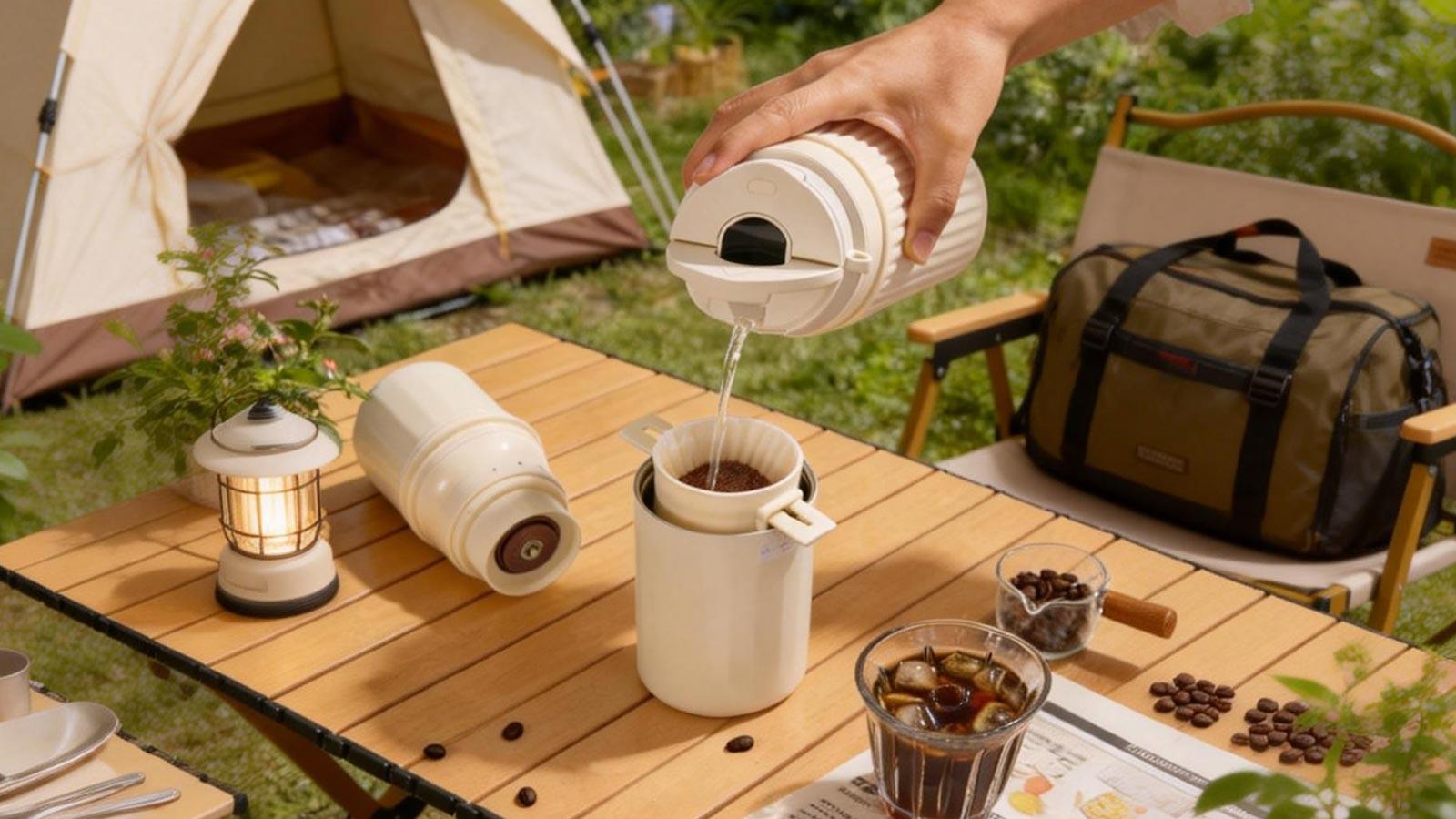 随时随地自己做咖啡！就这么简单！觉美joymaylab便携研磨一体咖啡机