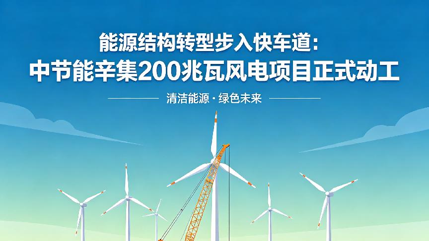 能源结构转型步入快车道：中节能辛集200兆瓦风电项目正式动工