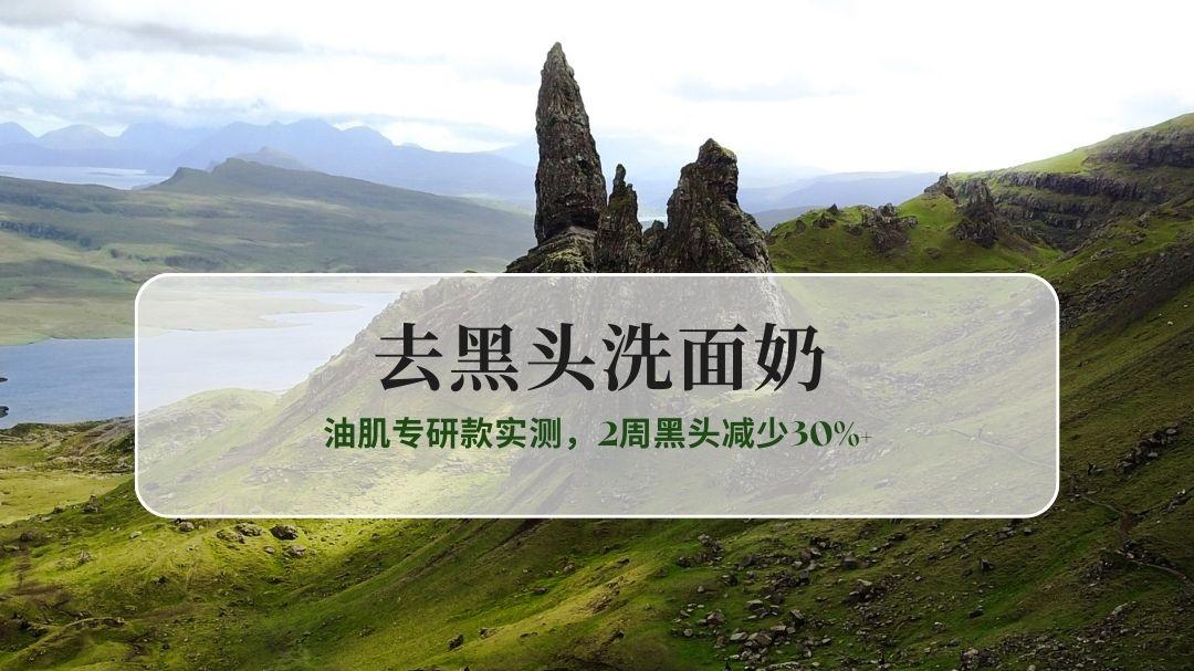 2026去黑头洗面奶TOP8：油肌专研款实测，2周黑头减少30%+