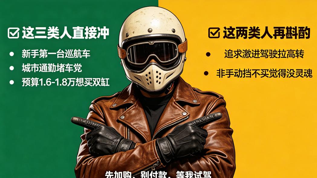还在纠结第一台巡航怎么选？这台V缸自动挡把答案写脸上了