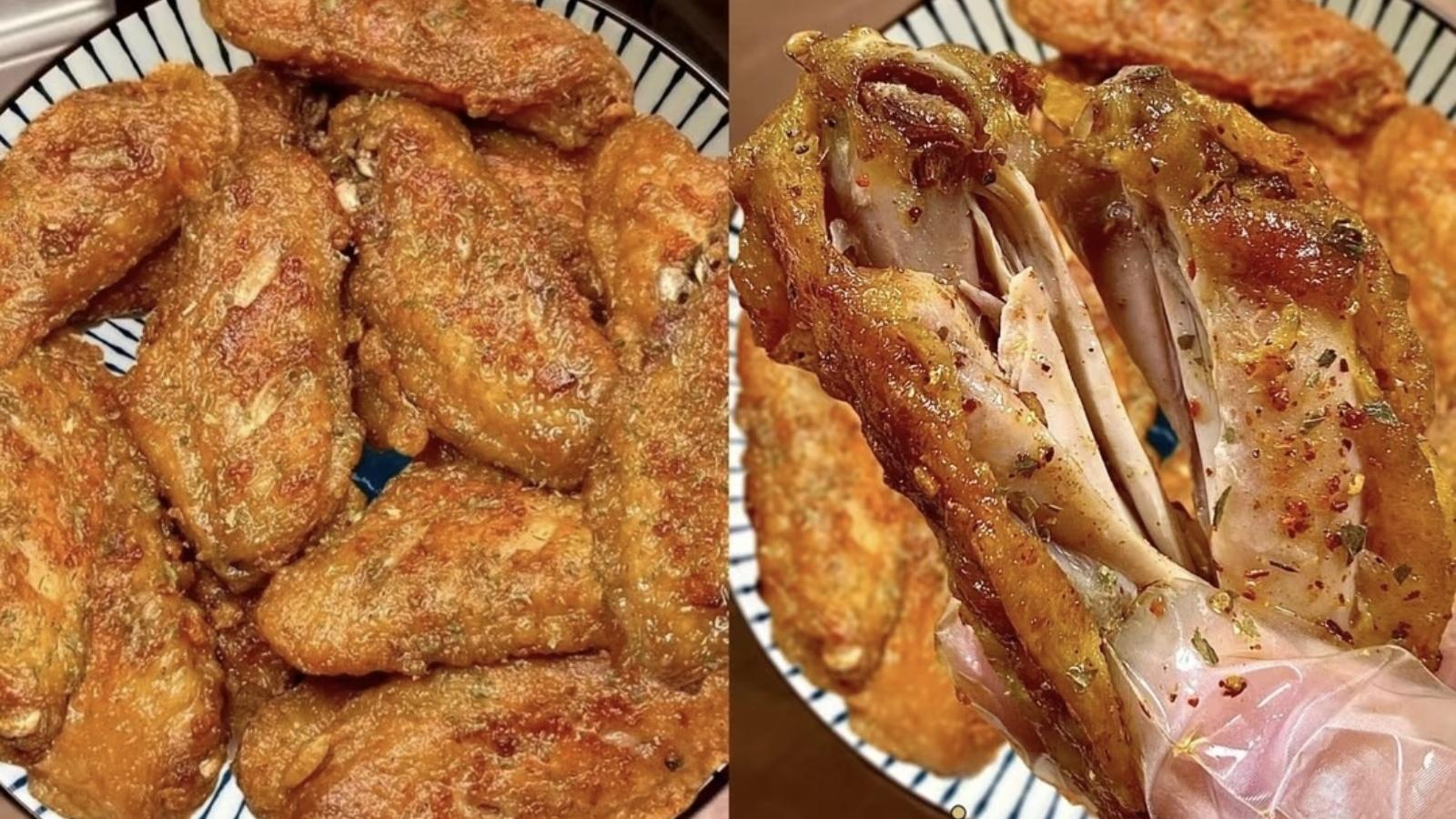 朋友夸爆的拿手菜！椒盐鸡翅上桌，瞬间秒光盘！