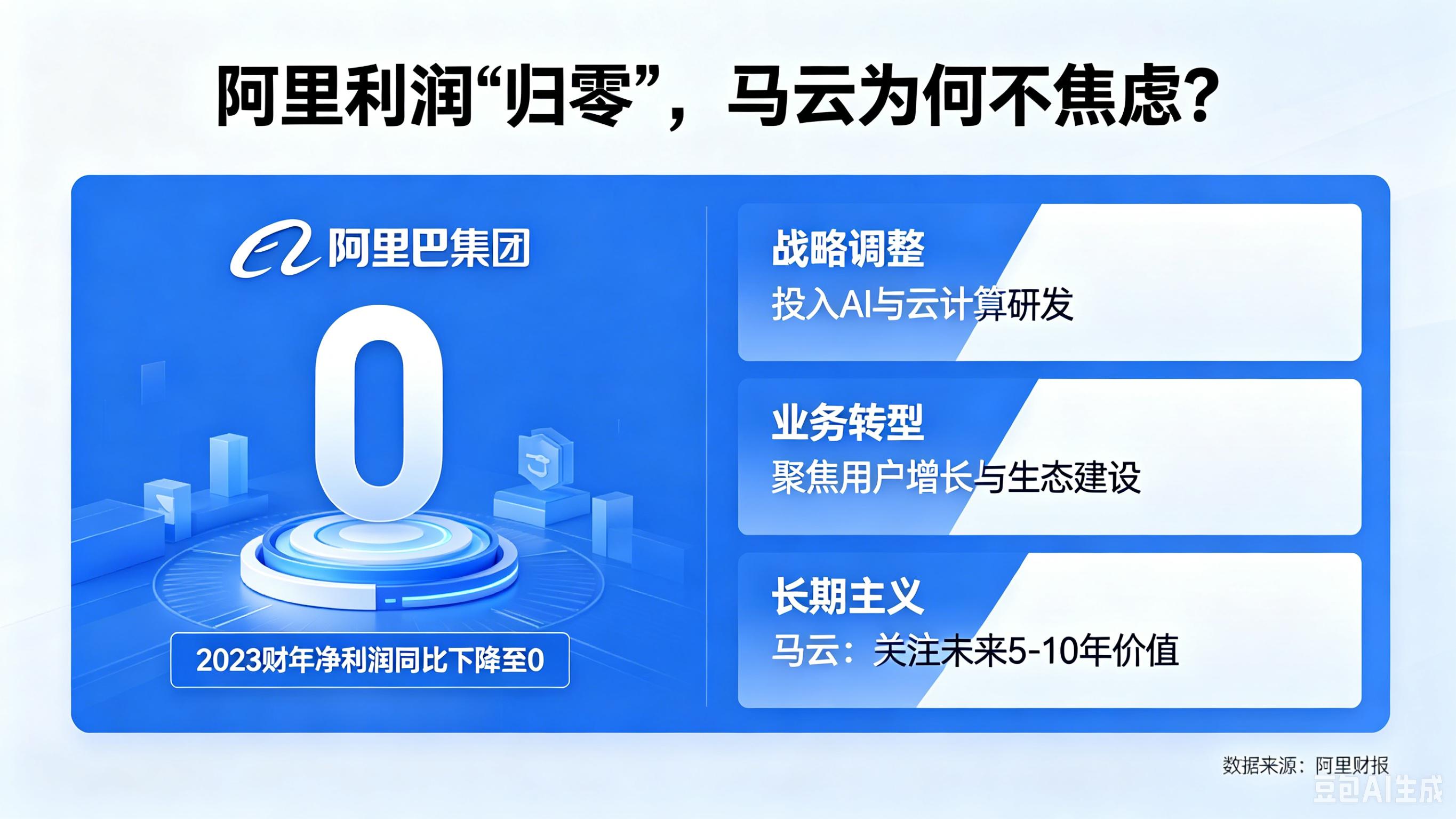 阿里利润“归零”，马云为何不焦虑？