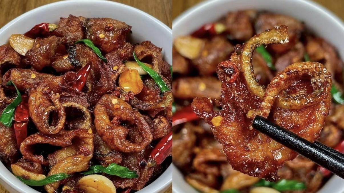 外酥里嫩层次丰富，麻辣鱼片太费饭