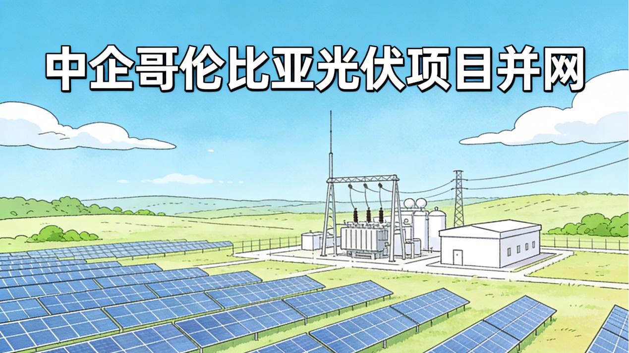 中企在哥伦比亚承建最大光伏项目全容量并网发电