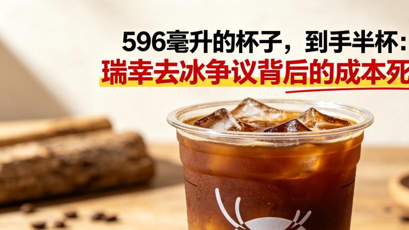 596毫升的杯子，到手半杯：瑞幸去冰争议背后的成本死局