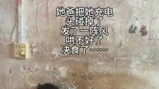 女孩因充电器被碰掉就绝食，网友却骂父母：穷成这样还敢生孩子?