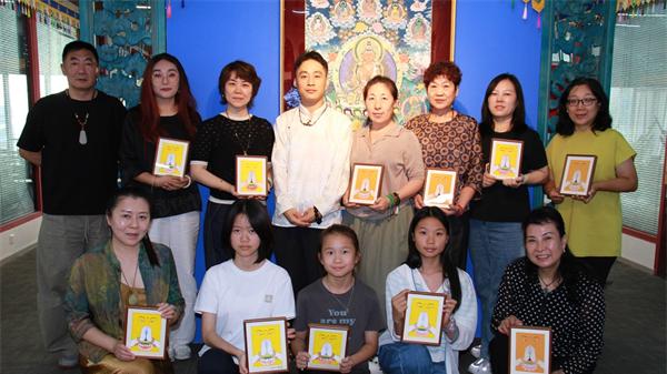 一明唐卡体验沙龙在三千观止文化艺术馆正式启幕