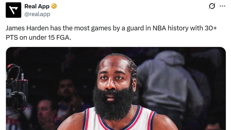 哈登31分创历史第一！小卡26+5+5保不败铁律 快船16分大胜一人露馅