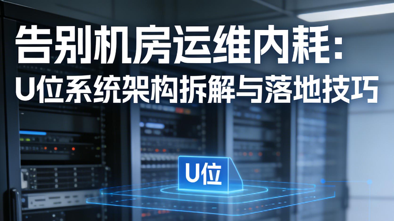 告别机房运维内耗：U位系统架构拆解与落地技巧