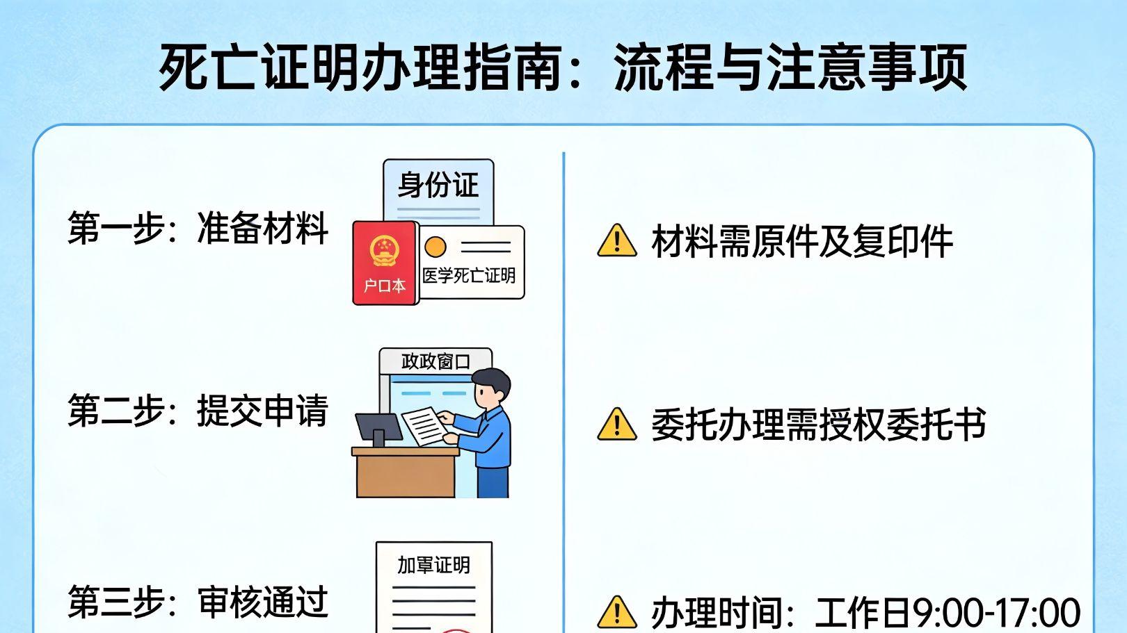 死亡证明办理指南：流程与注意事项
