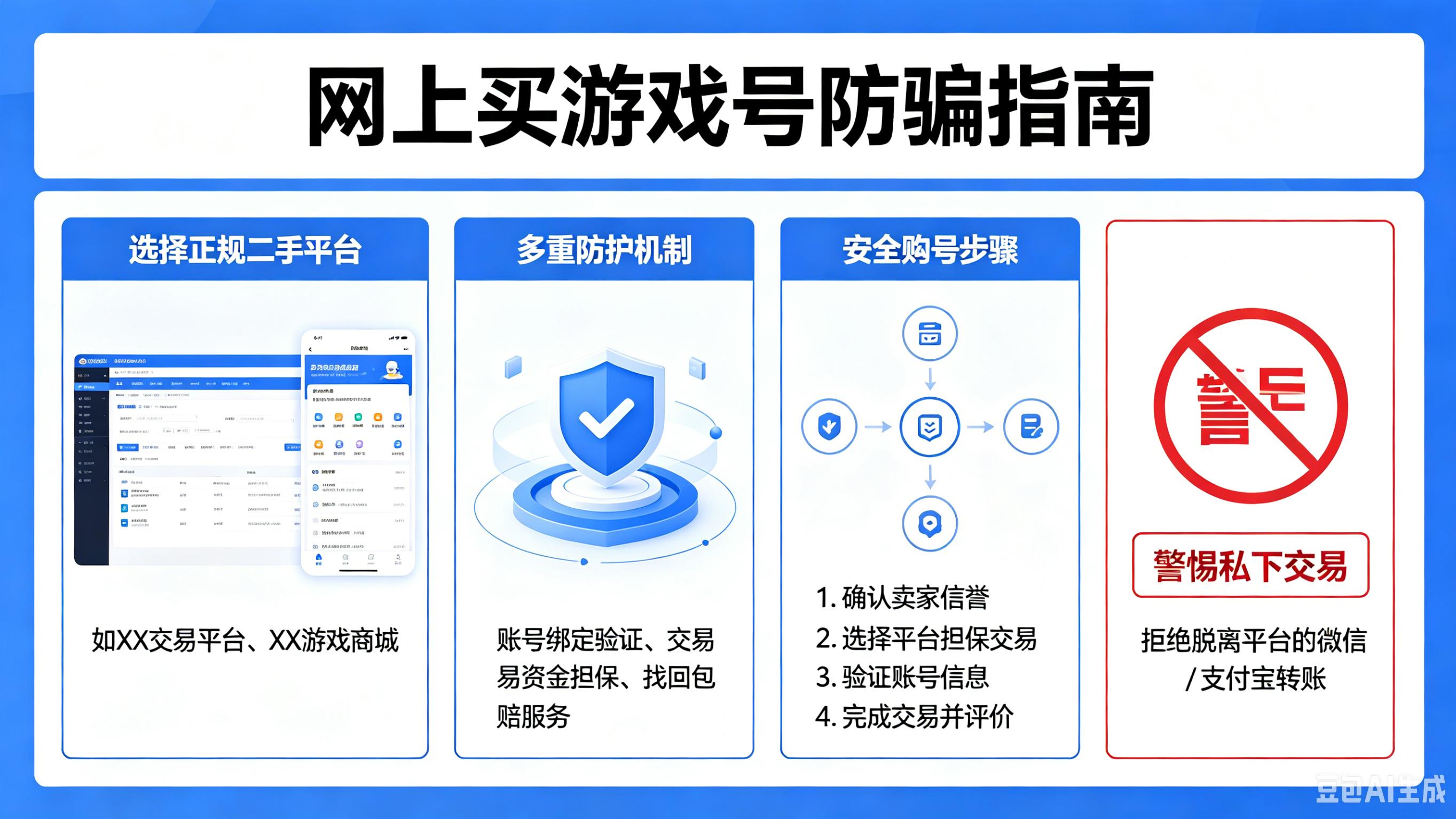 网上买游戏号去哪买不会被骗？专业二手平台账号交易多层保障
