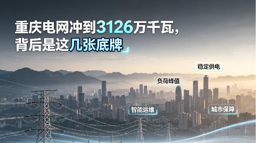 重庆电网冲到3126万千瓦，背后是这几张底牌