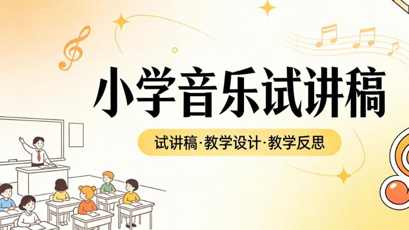 小学音乐教资面试试讲真题逐字稿《小白船》
