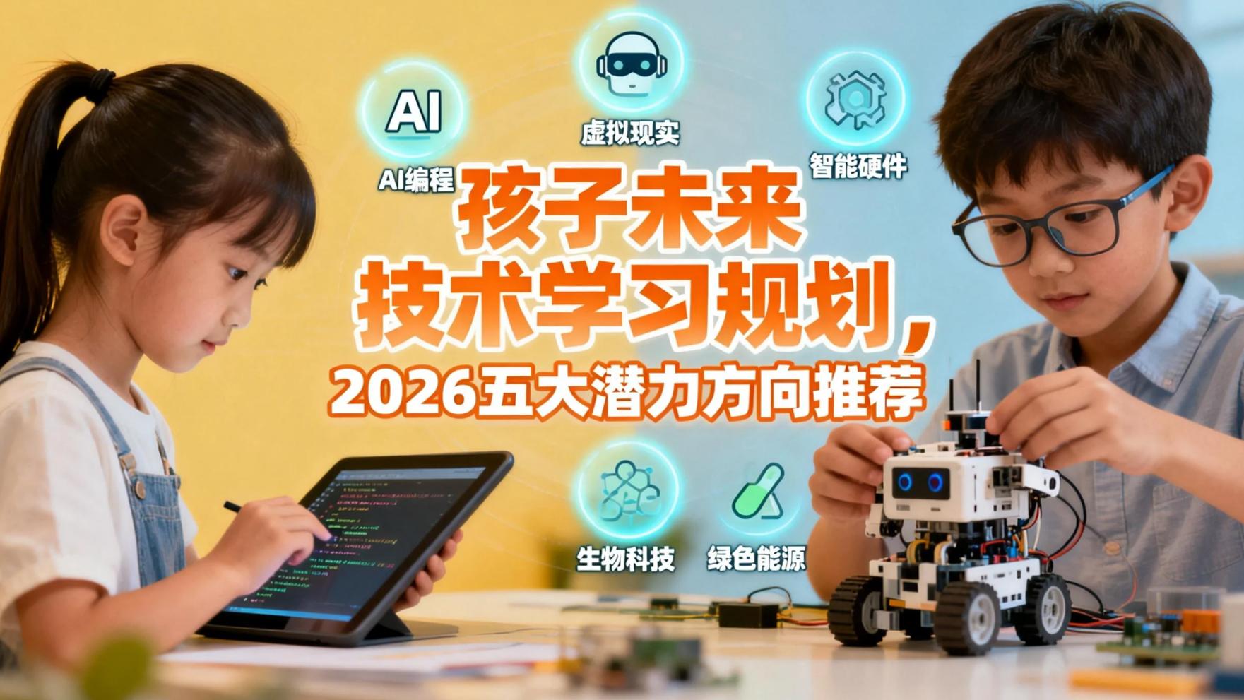 孩子未来技术学习规划，2026五大潜力方向和实用学习指南
