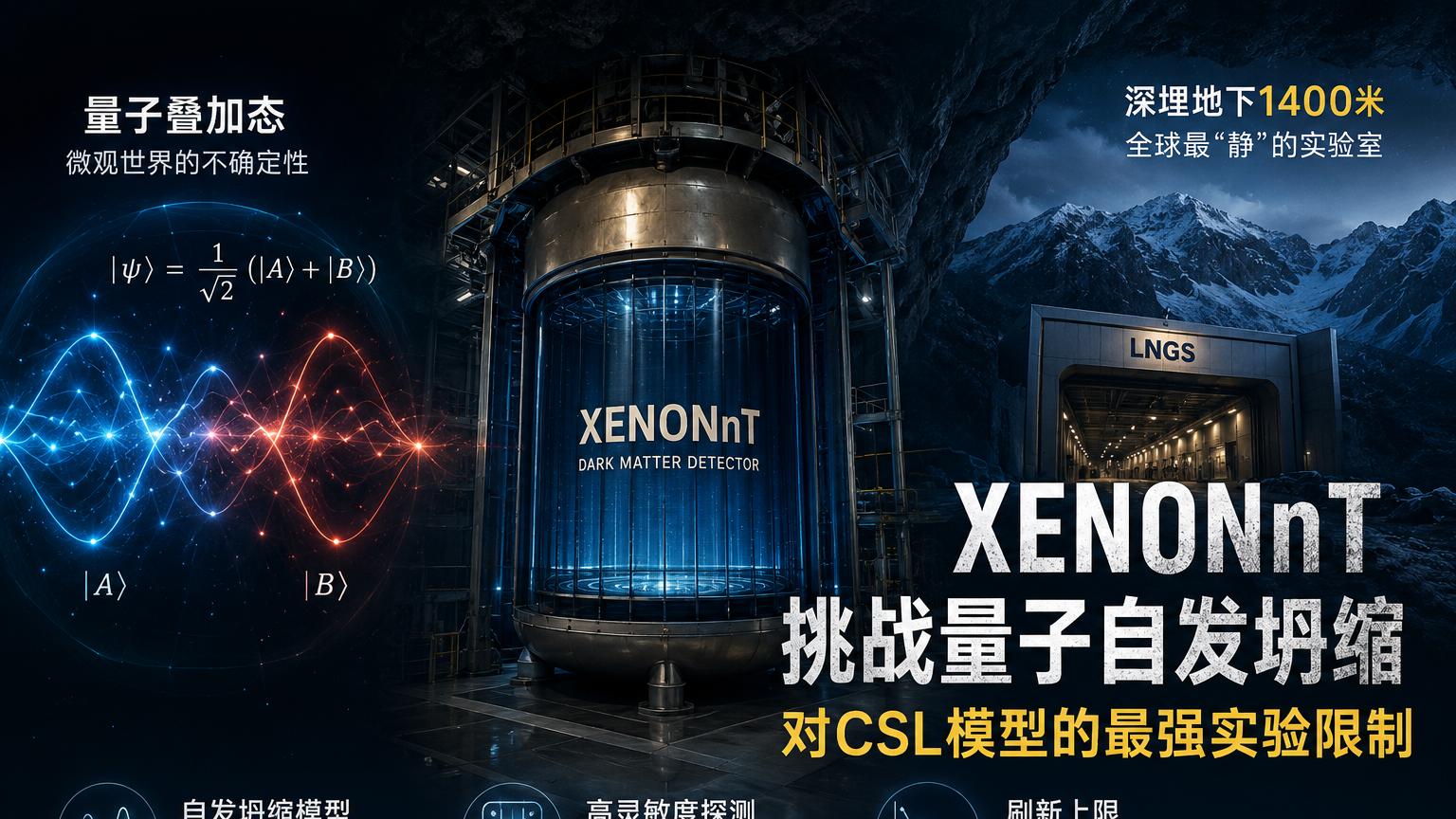 全球最灵敏探测器发布重磅结果，自发坍缩模型或需改写