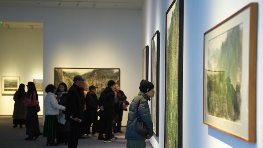 孤峰独峙 艺韵长青 —— 唐允明山水画展在四川美术学院开幕