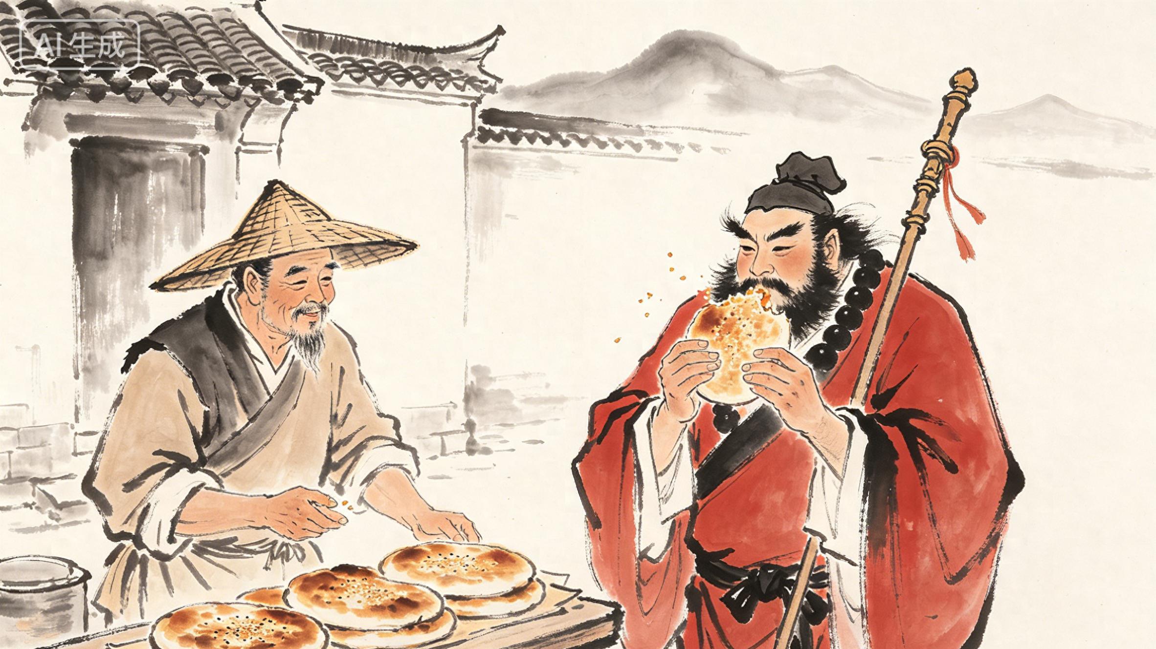 民间故事：沙僧卖烧饼！