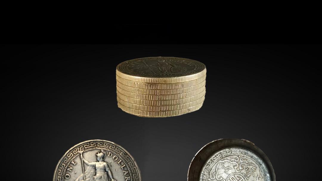 【赵先生私人珍藏】——精品推荐：罕见的站洋套筒币