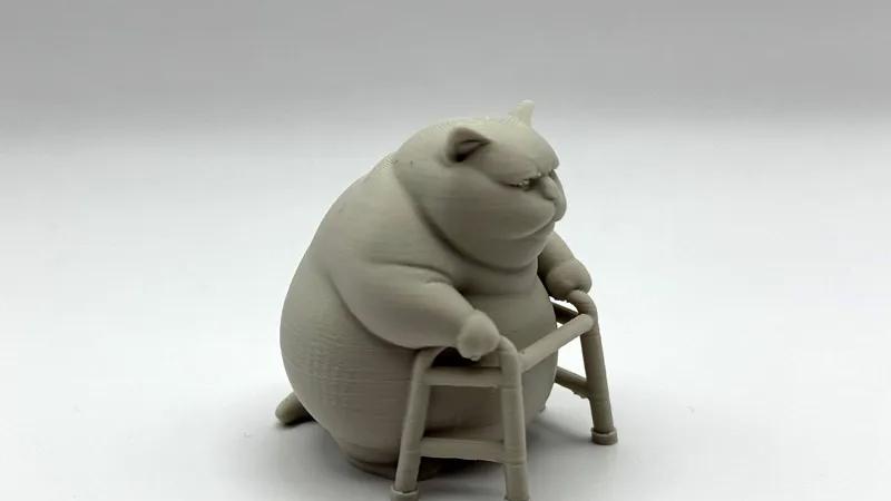 3D打印肥猫手板模型-齐乐手板