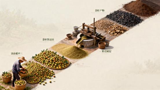 瓦子坪山茶油知识分享：油茶林的循环经济与生态价值转化