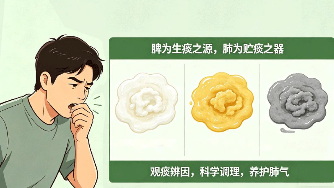 中医护肺指南｜晨起观痰色，藏着脏腑的“健康密码”
