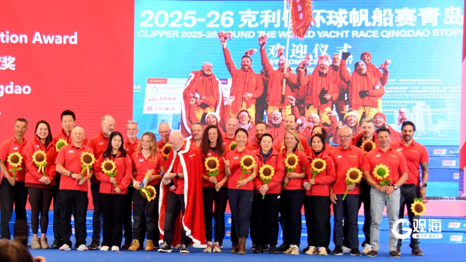 2025-26克利伯环球帆船赛青岛站颁奖仪式举行