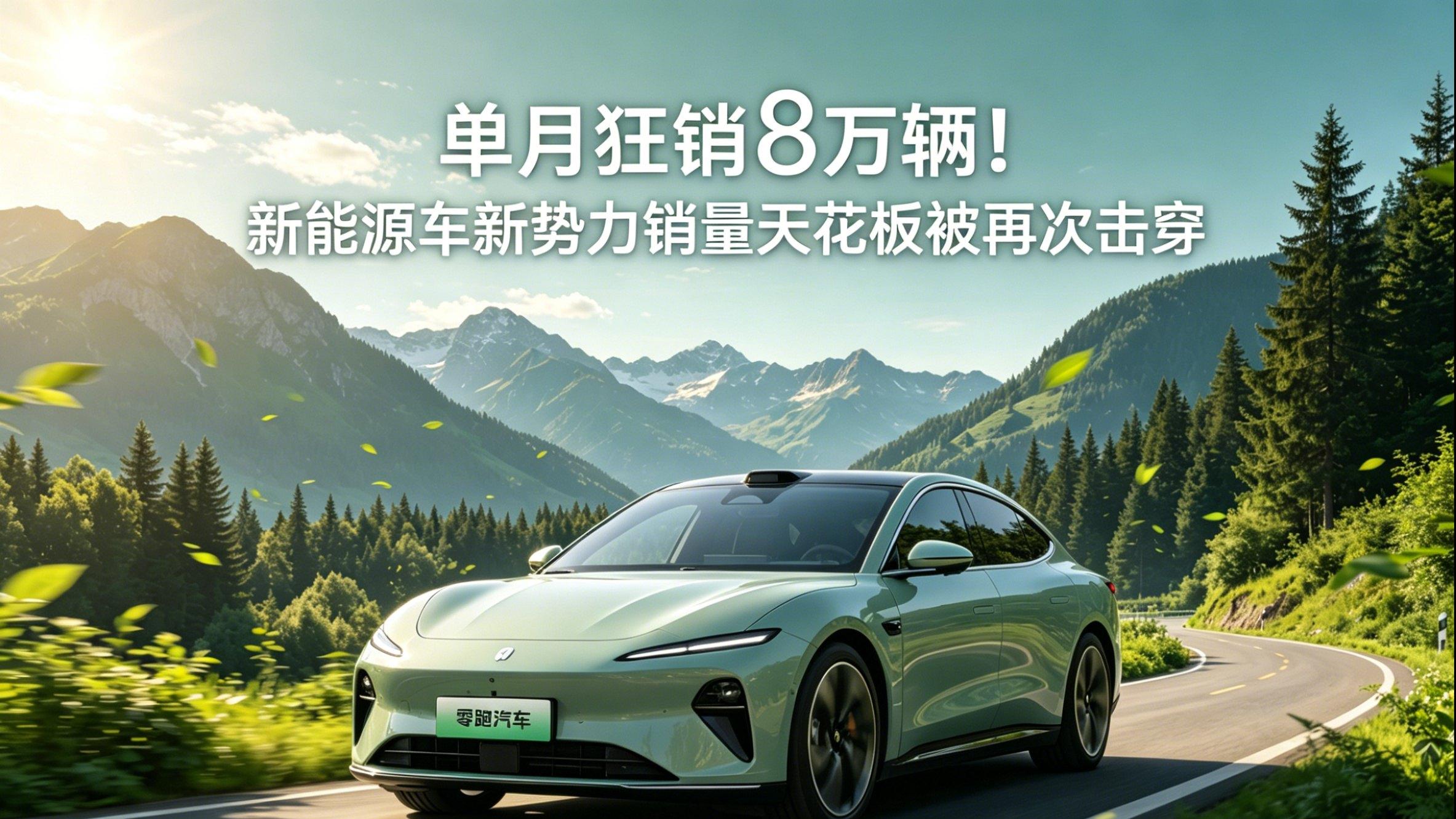 单月狂销8万辆！新能源车新势力销量天花板被再次击穿